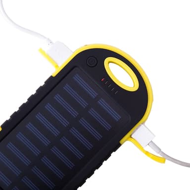 Powerbank 5000 mAh - vannavstøtende - gul