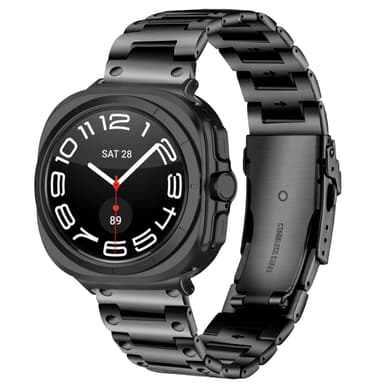 Stålspenne for Samsung Galaxy Watch Ultra 47MM Sort