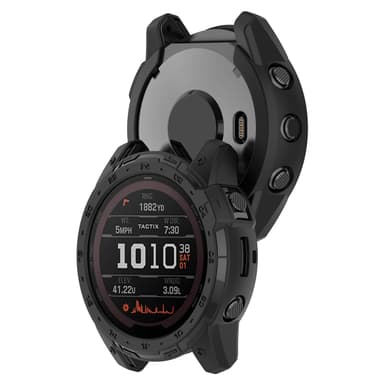 Smart beskyttende klokkedeksel for Garmin Tactix7 MAOLED Sort