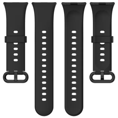 Silikonrem for Redmi Watch 4, Xiaomi Band 8 Pro Sort