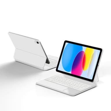 Beskyttende etui til iPad med Bluetooth-tastatur Hvit iPad Pro 11 M4 2024