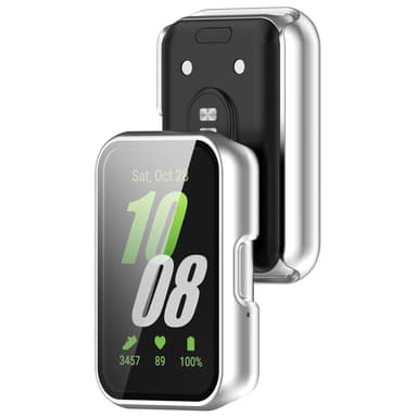 Deksel med skjermbeskytter i herdet glass til Samsung Galaxy Fit 3 (SM-R390) Sølv
