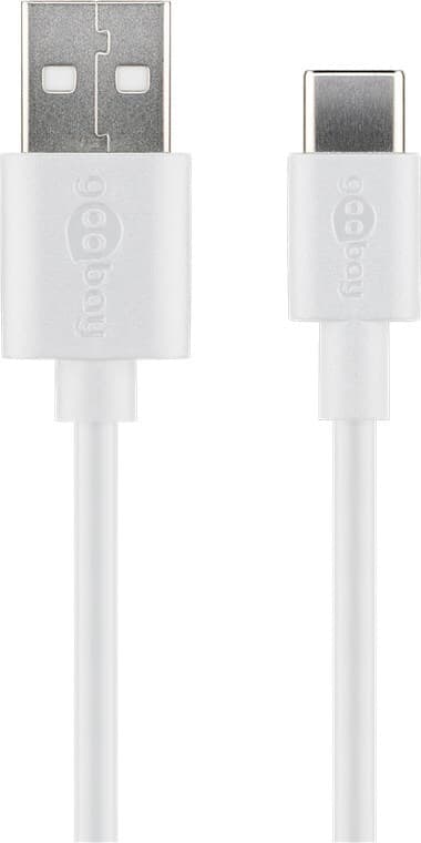USB-Câ„¢ lade- og synkroniseringskabel (USB-A > USB-Câ„¢)