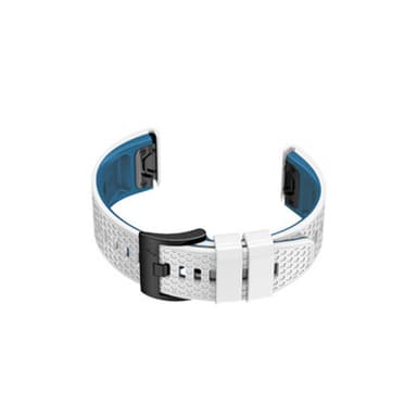 Silikonrem for Garmin Fenix 7/7x/6/6x Hvit + blå