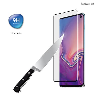 Skjermbeskytter Samsung Galaxy S10 i gjennomsiktig herdet glass