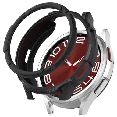 Beskyttelsesveske med roterbar ramme for Samsung Watch 6 Classic 47mm Sort
