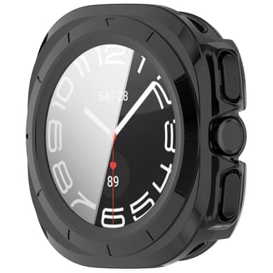 Samsung Watch Ultra 47 mm veske med innebygd skjermbeskytter Sort