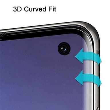 Skjermbeskytter Samsung Galaxy S10 i gjennomsiktig herdet glass