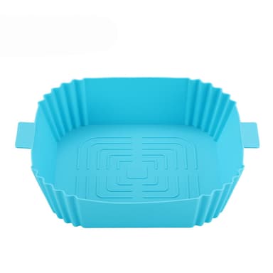 Silikonskål til Air Fryer 16,5x19,5 cm Blå