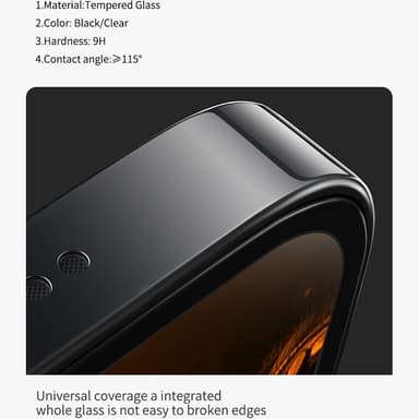 Skjermbeskytter med posisjoneringshjelp Gjennomsiktig iPhone 11/XR