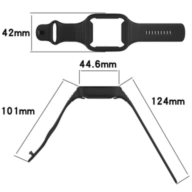 Silikonarmbånd til Redmi Watch 3 Sort