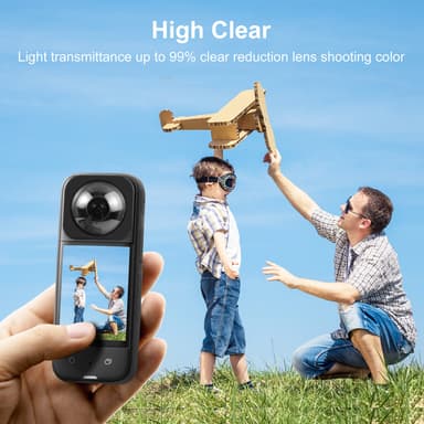 Beskyttende linse for Insta360 X4 - PC-materiale (PU989T)