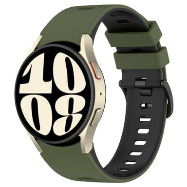 Tofarget klokkerem for Samsung Galaxy Watch 4/5/6/6 Classic Grønn