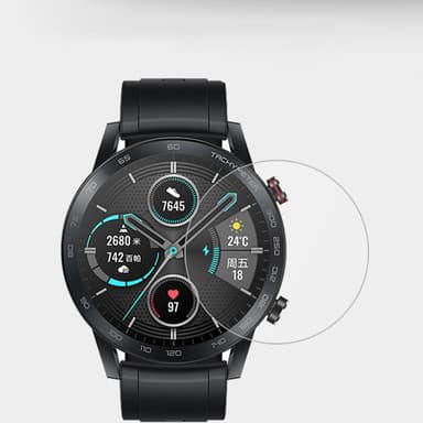 Skjermbeskytter i herdet glass til Samsung Watch 4, 2-pakning 44mm