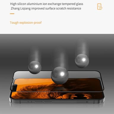 Skjermbeskytter med posisjoneringshjelp Gjennomsiktig iPhone 11/XR