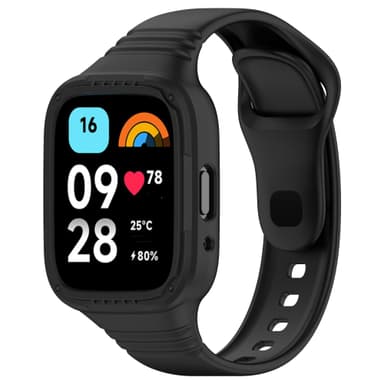 Silikonarmbånd til Redmi Watch 3 Sort
