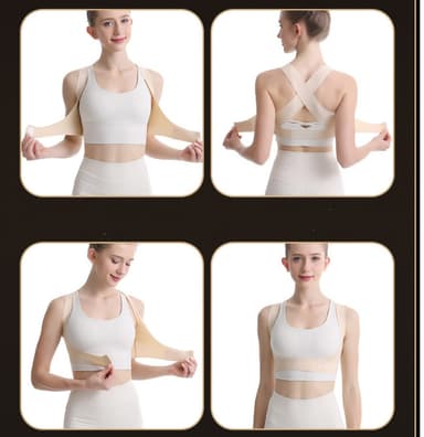 Ryggstøtte for holdningskorreksjon Beige M
