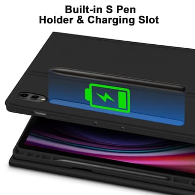 Beskyttelsesveske med tastatur til Samsung Galaxy Tab Samsung Galaxy Tab S9+/S9 Plus