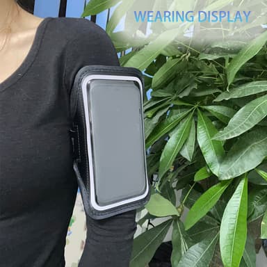 Telefonholder for løping Sort