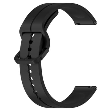 Silikonerstatningsklokkeremmer for Haylou Watch 22mm Sort