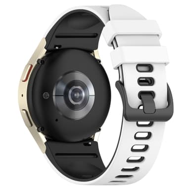 Tofarget klokkerem for Samsung Galaxy Watch 4/5/6/6 Classic Hvit
