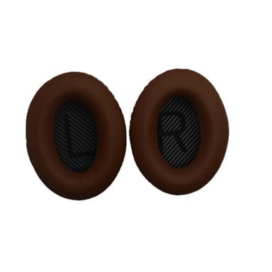 Erstatningsøreputer og hodebånd for Bose QC15 QC25 QC35-hodetelefoner Kaffe+svart