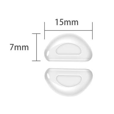 Nesebeskyttelse for briller 10 par Gjennomsiktig 2 mm