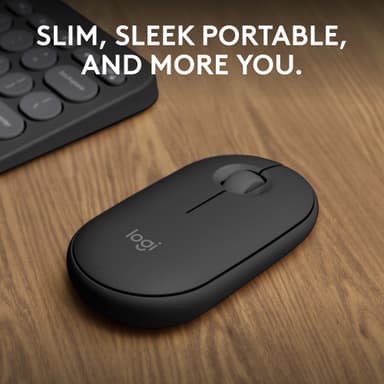 Logitech Pebble Mouse 2 M350s trådløs mus (Grafitt)