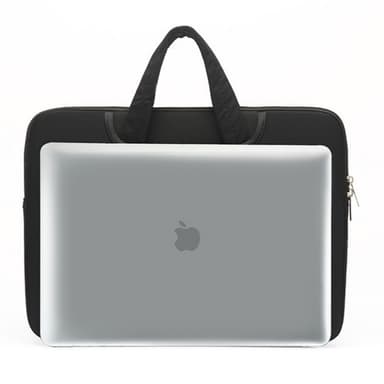 Vanntett laptopveske med håndtak Sort XL