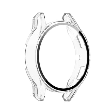 PC-veske + Skjermbeskytter i herdet glass til Samsung Galaxy Watch FE 40mm Gjennomsiktig
