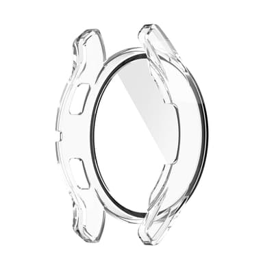 PC-veske + Skjermbeskytter i herdet glass til Samsung Galaxy Watch FE 40mm Gjennomsiktig