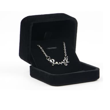 Smykkeskrin og gaveeske for halskjeder og armbånd Sort