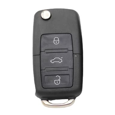 Key Fob Shell med 3 knapper kompatibel med Lavida Black