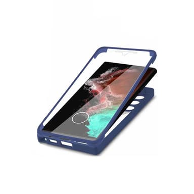 TPU-materiale 360° alt-inkludert mobiltelefondeksel for Samsung-telefoner Blå Samsung Galaxy S21