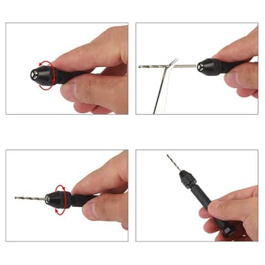 Verktøysett med Micro Twist Drill Sort