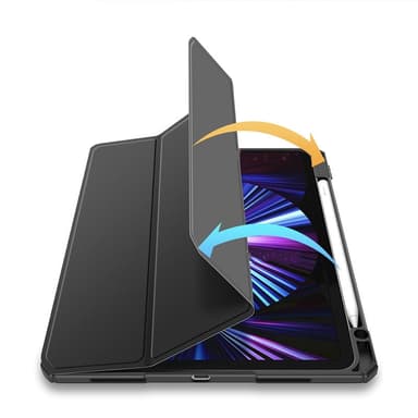 Beskyttelsesveske for iPad Air 4/5 10.9/iPad Air 6 11 (2024) Sort
