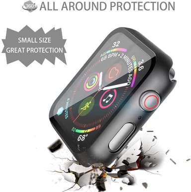 Skjermbeskytter til Apple Watch 4/5/6 (44 mm) og Apple Watch SE i herdet glass
