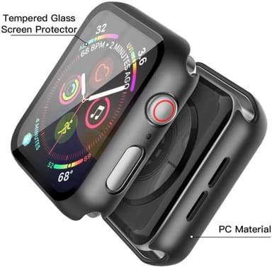 Skjermbeskytter til Apple Watch 4/5/6 (44 mm) og Apple Watch SE i herdet glass