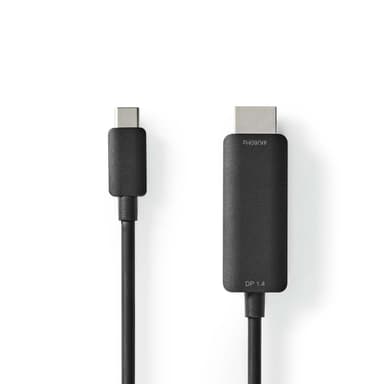 Nedis USB-C™ Adapter | USB 3.2 Gen 1 | USB-C™ Hann | HDMI ™ -kontakt | 4K@60Hz | 2.00 m | Rund | Nikkel belagt | PVC | Sort | Boks