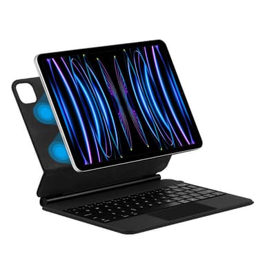 Beskyttende etui til iPad med Bluetooth-tastatur Mørk grå iPad Pro 12.9 2018–2022