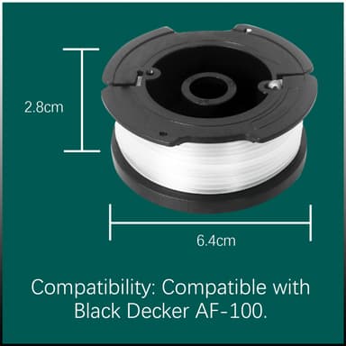 Snelle med hette og fjær for Black & Decker trimmer AF-100