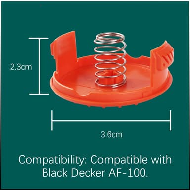 Snelle med hette og fjær for Black & Decker trimmer AF-100