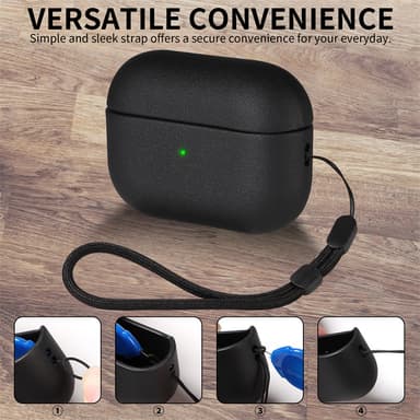 TPU-beskyttelsesdeksel for AirPods Pro/Pro 2 Sort Airpods Pro 2