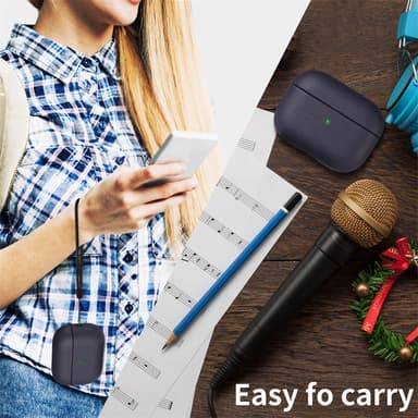 TPU-beskyttelsesdeksel for AirPods Pro/Pro 2 Sort Airpods Pro 2