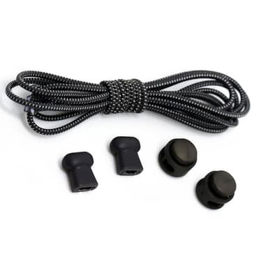 No Tie Elastiske skolisser - 3 par Grå
