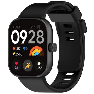 Silikonarmbånd til Redmi Watch 4 Sort