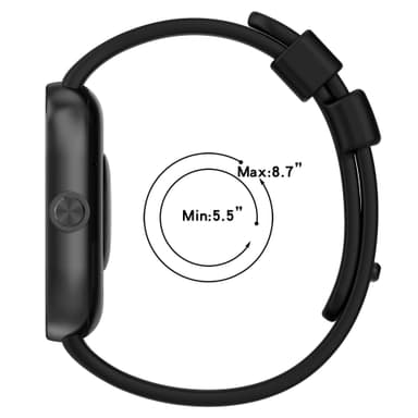 Silikonarmbånd til Redmi Watch 4 Sort