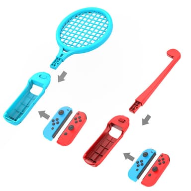 Tilbehør til Nintendo Switch sportsspill, 12 deler Flerfarget