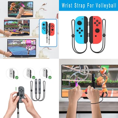 Tilbehør til Nintendo Switch sportsspill, 12 deler Flerfarget