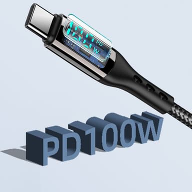 USB-C PD Hurtigladekabel 100 W Sort 3 m